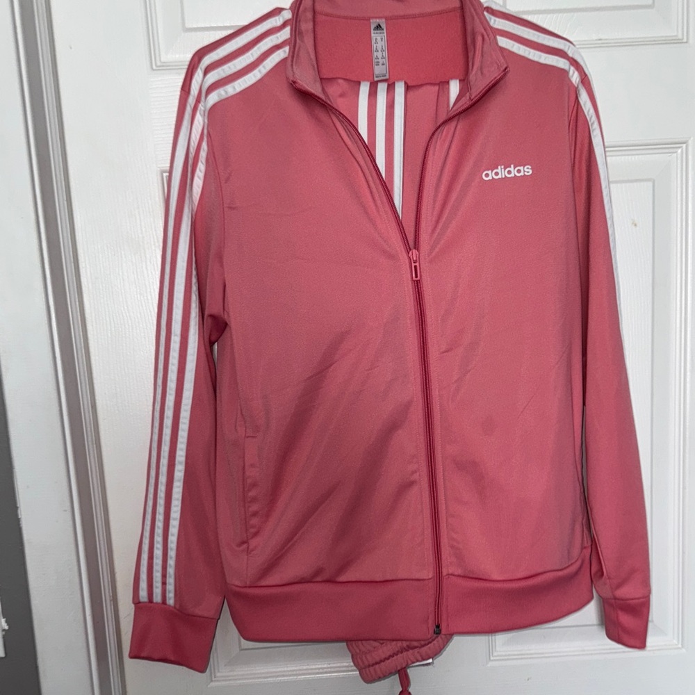 Adidas Women's Pink Bomber Jacket and pants